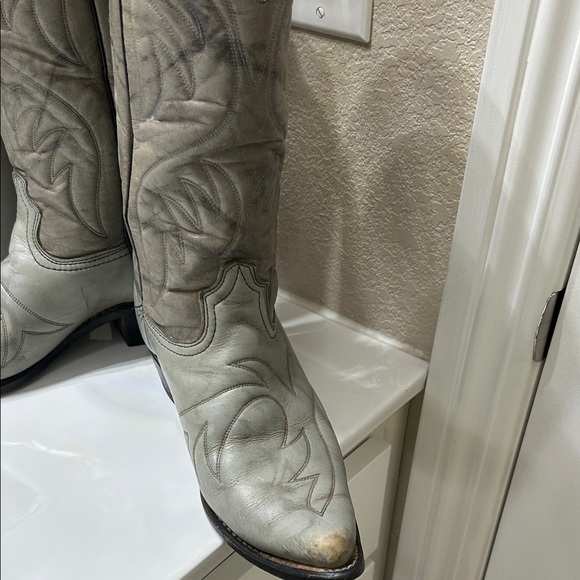 Durango Light Gray Western Boots - Picture 2 of 7